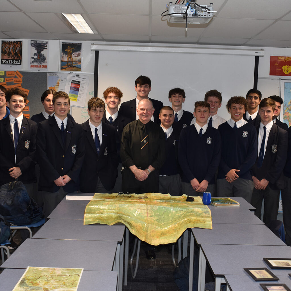 Students Welcome Old Boy Noel McLaughlin Back to St Dom’s