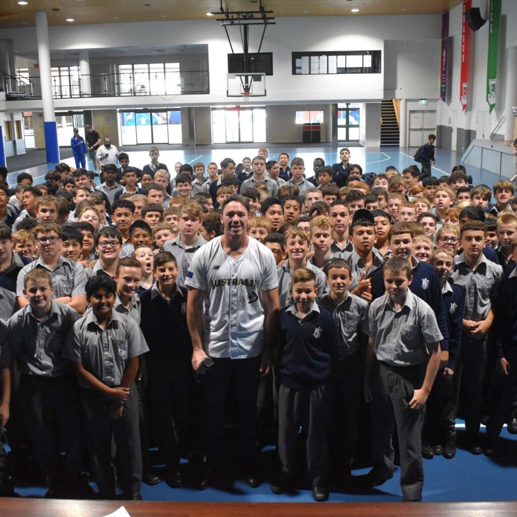 Old Boy Liam Doolan Visit to St Dom’s