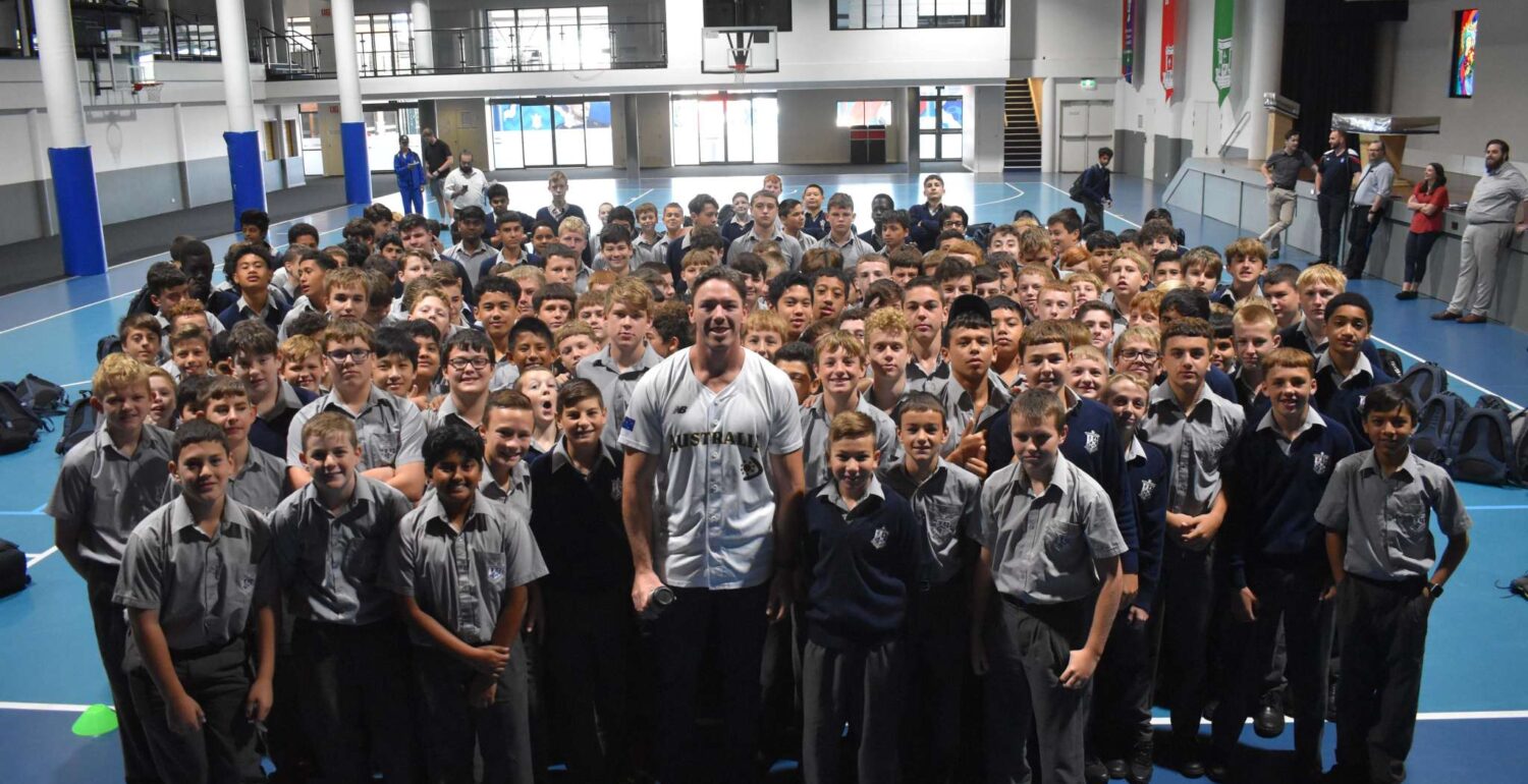 Old Boy Liam Doolan Visit to St Dom’s
